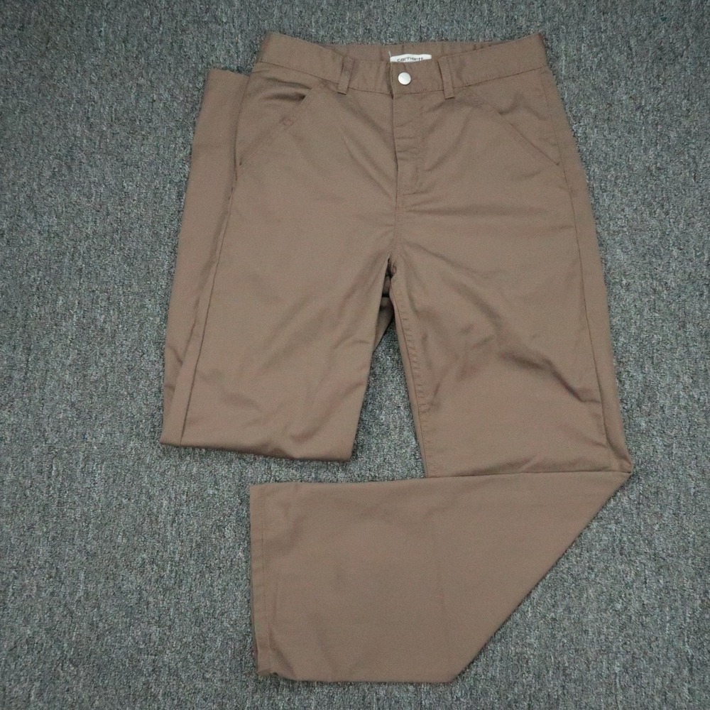 Carhartt Pants Womens 26 Brown WIP RW Loose Simple 29x30